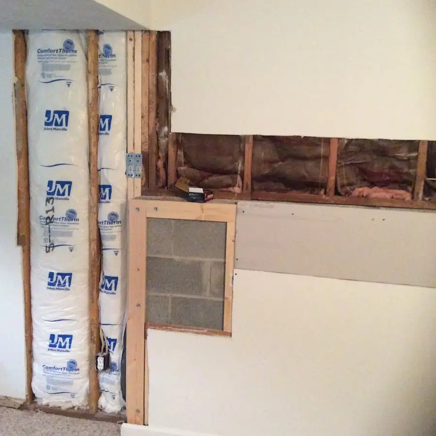 Wall insulation replacement during Odor Removal & Deodorization in Mountain Brook